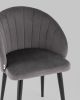 Стул с подлокотниками Брюссель велюр тёмно-серый