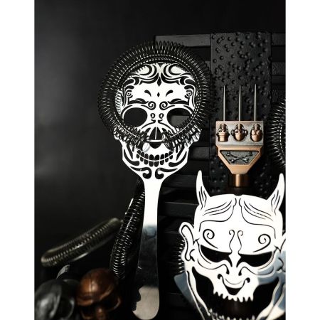 Стрейнер барный нерж. 22,3 см d 9,5 см Череп Skull B'Guys P.L.- Barbossa