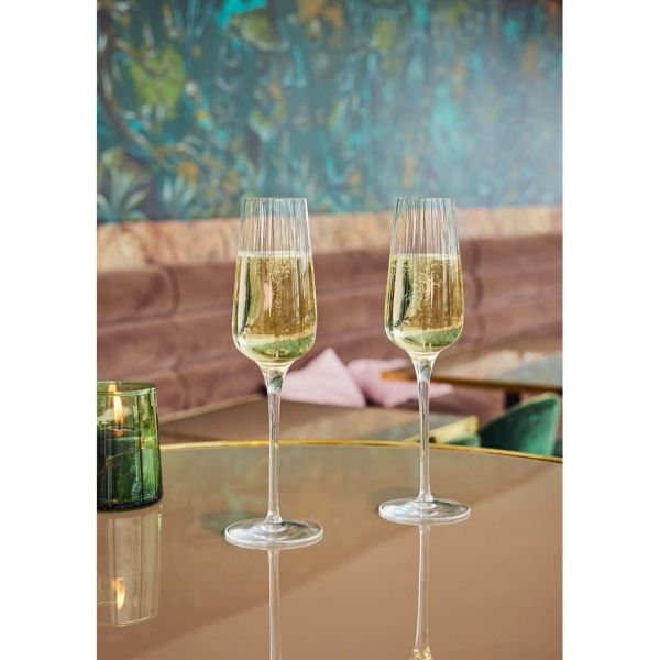 Бокал-флюте для шампанского 210 мл хр. стекло "Симметрия" Optical d 7,5 см h24 см Chef&Sommelier [6]