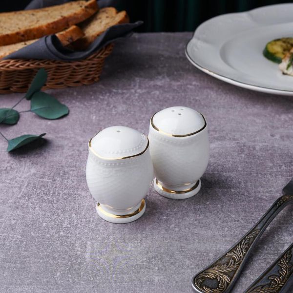 Набор для специй 2 предмета Солонка/Перечница Gold Aristocrat Noble [1]