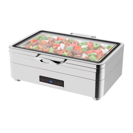 Мармит электрический 8,5 л 1/1*65 с с откидной крышкой и окном дисплеем "Roma" SUNNEX