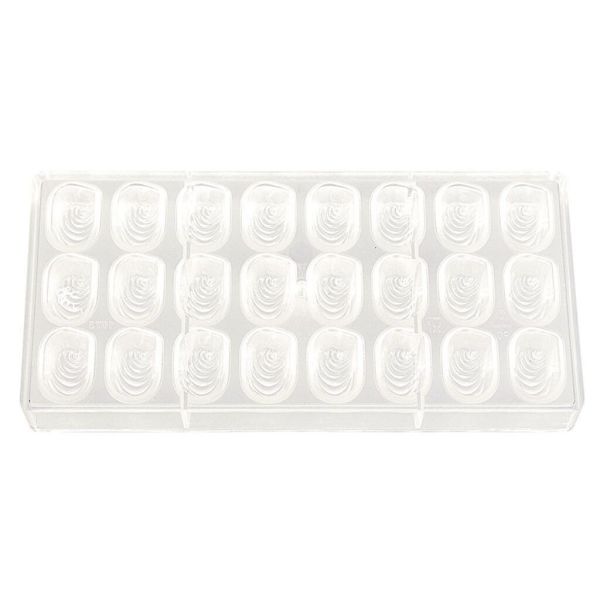 Пластиковая форма "Овал с узором" 24 ячейки 35*21*16 мм, P.L. Proff Cuisine